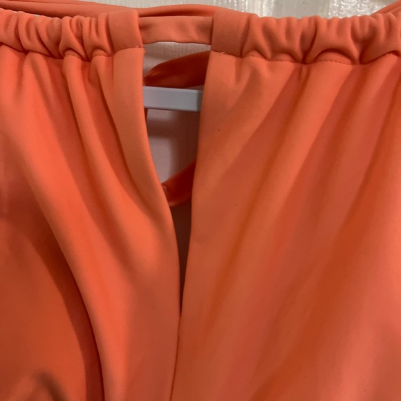 🔵 Womens Tummy Control High Neck Halter One Piece Swimsuit Kona Sol NWT sz 16 - Picture 6 of 10